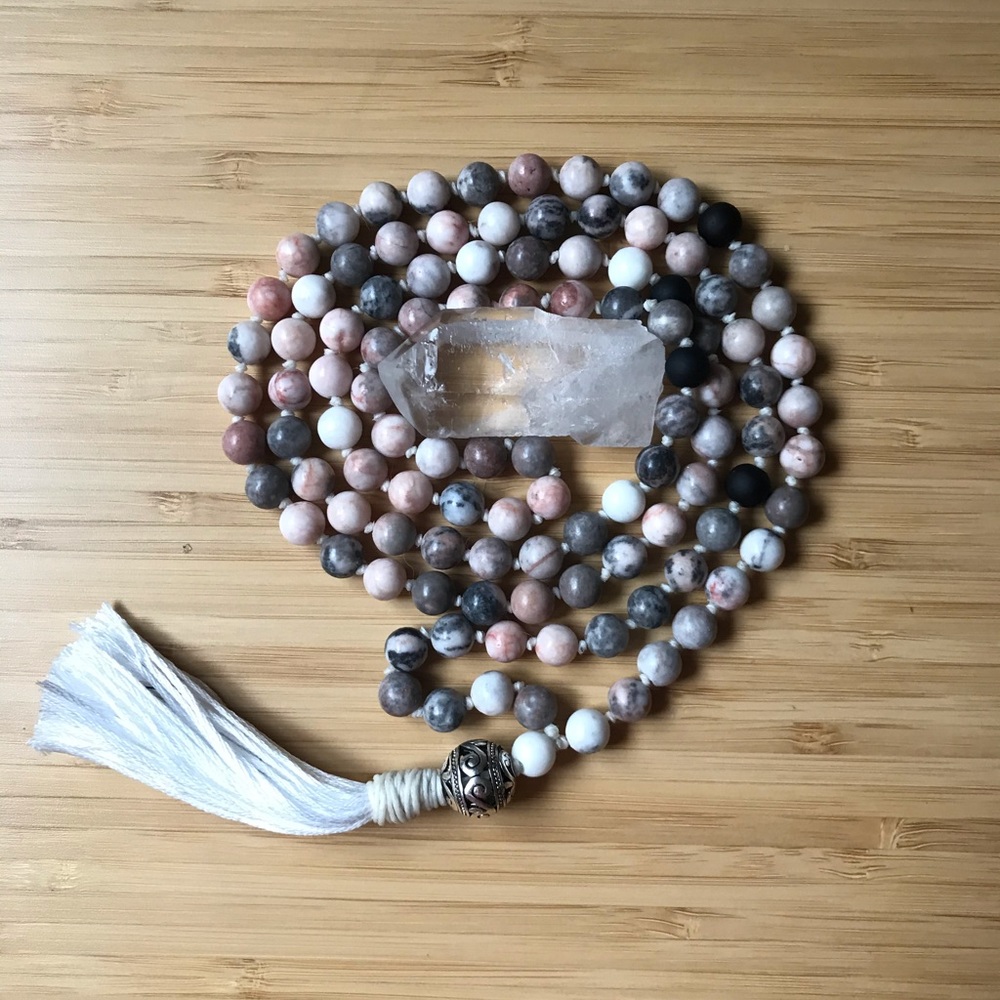 Pink and Gray Mala